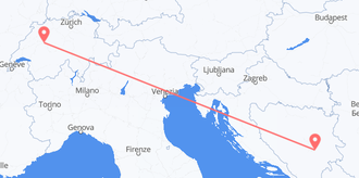 Flyg från Bosnien och Hercegovina till Schweiz