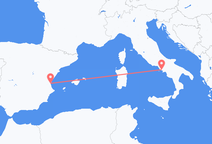 Vols de Valence à Naples