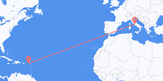 Sint Maarten nach Italien