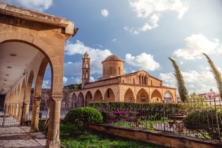 photo of view of Agios Mamas, Greek Orthodox Monastery in Morphou (GÃ?Â¼zelyurt). Nicosia District, Cyprus.