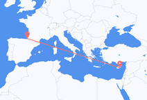 Vluchten van Biarritz naar Larnaca