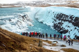 Golden Circle og Glacier Snowmobile Experience fra Reykjavik