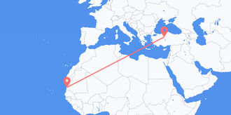 Vuelos de Mauritania a Turquía