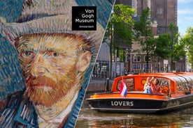 Amsterdam: Van Gogh safnið miði & skemmtisigling um síki