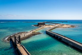 photo of landscape of Charco de San Gines in Arrecife, Lanzarote, Spain.