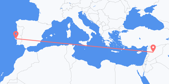 Flights from Syria to Portugal