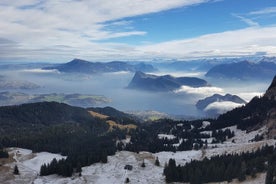 Maestà invernale: esperienza privata sul Monte Pilatus da Basilea