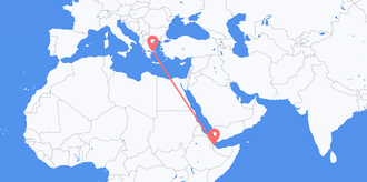 Flüge von Dschibuti nach Griechenland