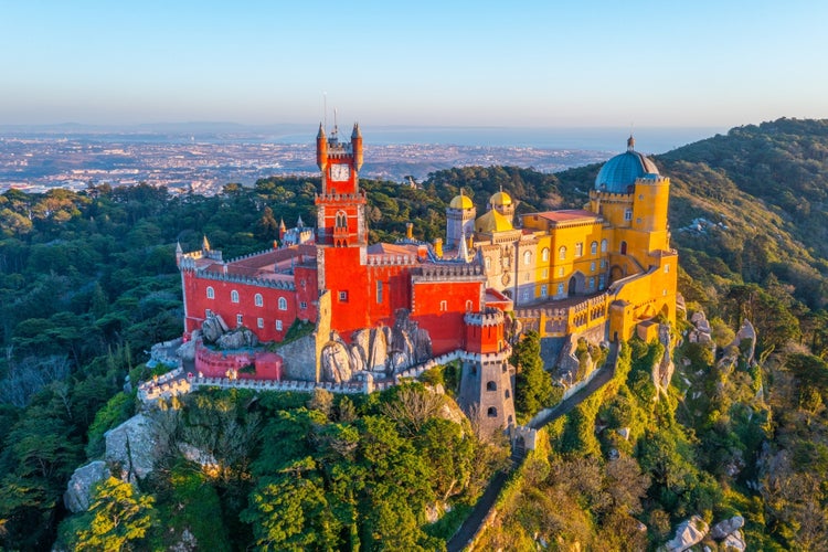 Photo of National Palace of Pena near Sintra, Portugal.