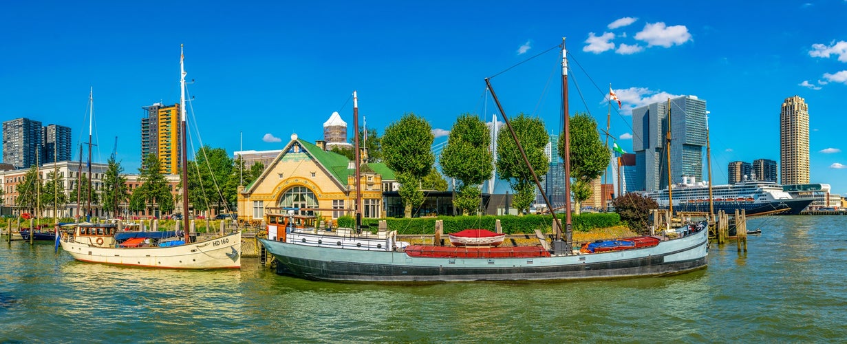 View of the old port of Rotterdam, Netherlands