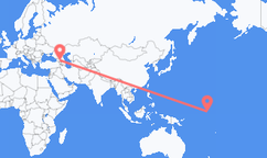 Bairiki to Tbilisi