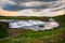 photo of Faxafoss waterfall also called the Faxi waterfall located on the Tungufljot river in south Iceland. Long exposure.