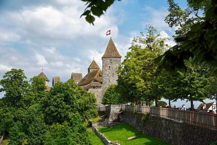 Rapperswil Castle at Rapperswil-Jona town, St. Gallen canton, Switzerland