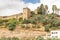 photo of morning view of the medieval Alcazaba of Badajoz or Templar castle in Badajoz, Spain.