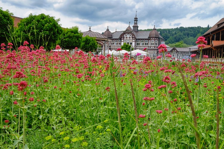 photo  off view of  Spa building in Bad Salzungen/Germany.