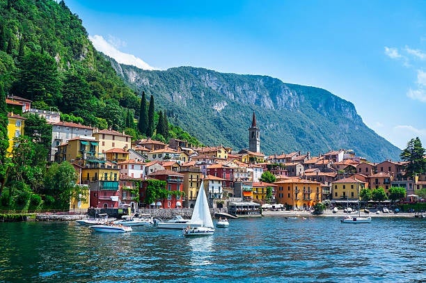 Varenna village on Lake Como, nestled in the mountains and located just a short distance from Milan.jpg