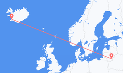 Flyg från Vilnius, Litauen till Reykjavík, Island