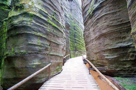 Photo of National Park of Adrspach-Teplice rocks. Rock Town. Czech Republic.