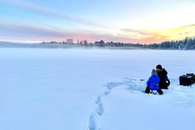 Eisfischen in Rovaniemi