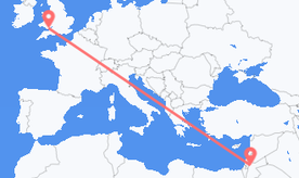 Vols de la Jordanie vers le Pays de Galles