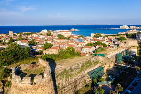 photo of ariel view of Castle of Chios, Chios, Greece.