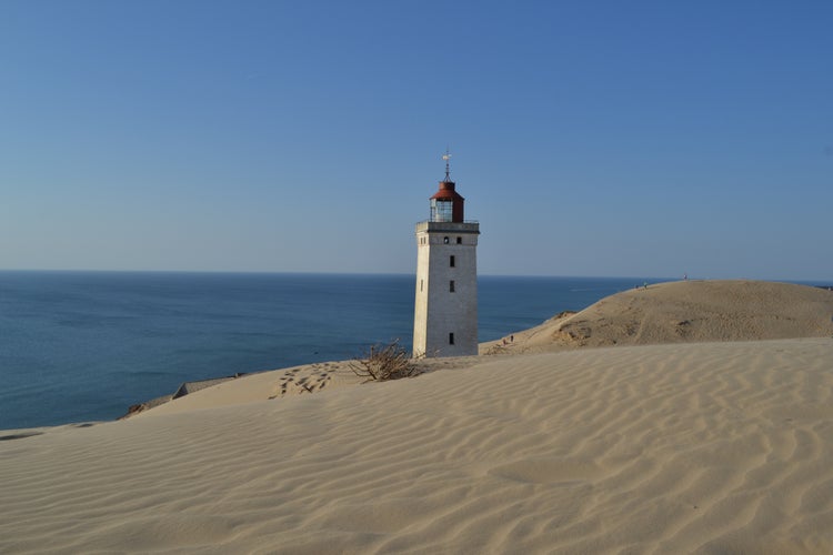 photo of view offf Rubjerg Knude Fyr, Hjørring, Denmark.