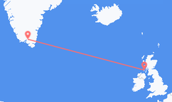 Vuelos de Narsarsuaq, Groenlandia a Islay, Escocia