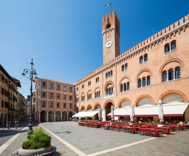 Treviso in Italy / view of the marketplace