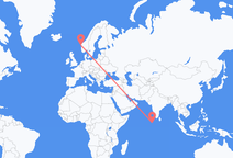 Vols de Malé, Les Maldives pour Florø, Norvège