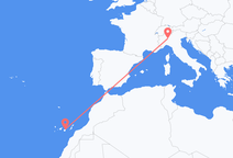 Las Palmas to Milan