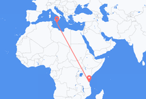 Dar es Salaam to Valletta