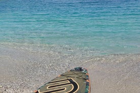 Paddleboarding in the island