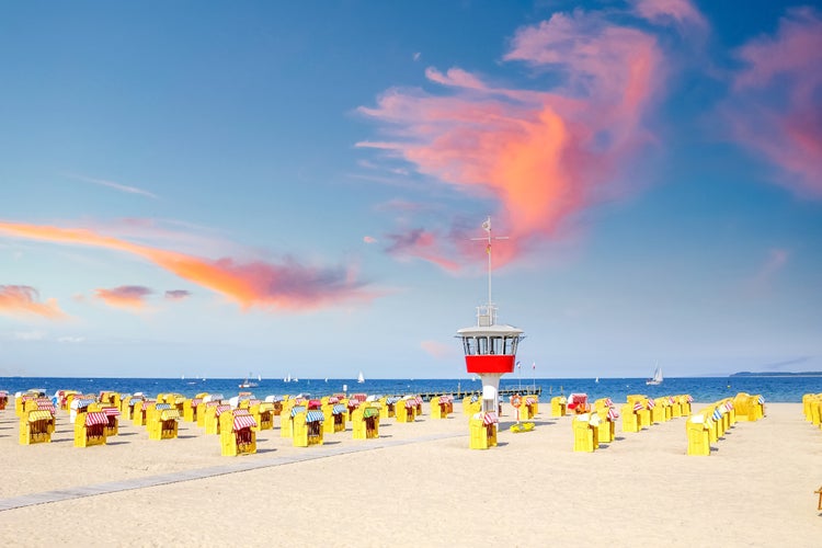 Beach in Travemuende, Schleswig Holstein, Germany