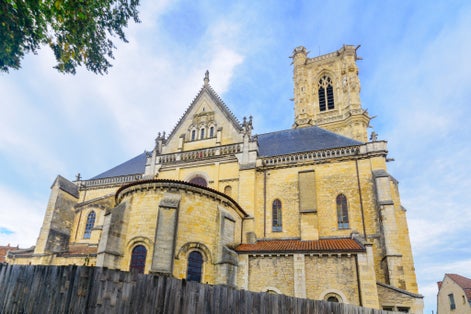 Photo of Tte Cathedral (Cathedrale Saint-Cyr-et-Sainte-Julitte), in Nevers, Burgundy, France.
