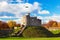 Norman Keep, Cardiff Castle, Autumn, Cardiff, Wales, UK.