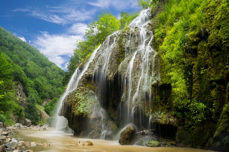 Photo of Waterfall beautiful (Kuzalan waterfall) in Karadeniz province, Giresun, Turkey.