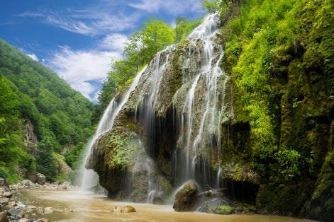 Photo of Waterfall beautiful (Kuzalan waterfall) in Karadeniz province, Giresun, Turkey.