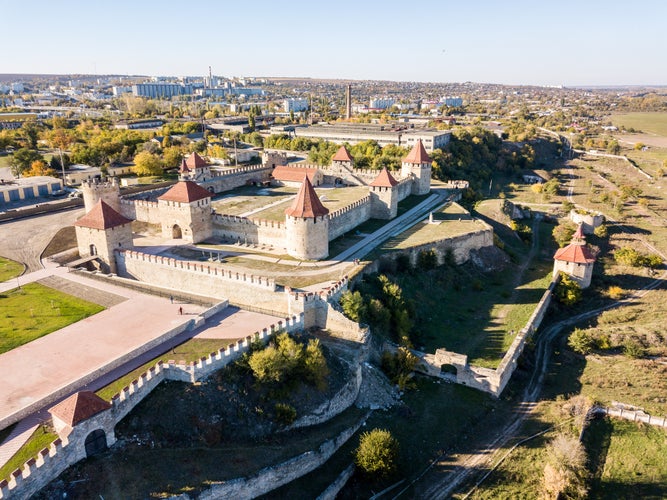 photo of aerial view of Bendery (Bender; Tighina) Ottoman fortress in Moldova.