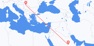 Flyreiser fra Saudi-Arabia til Serbia