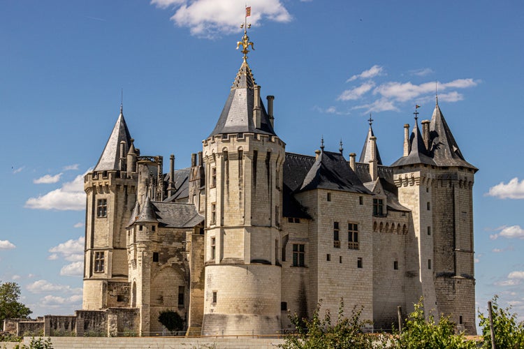 photo of view of Saumur, France.