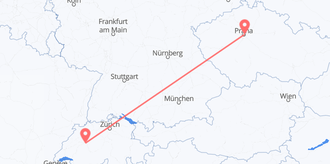 the Czech Republic to Switzerland