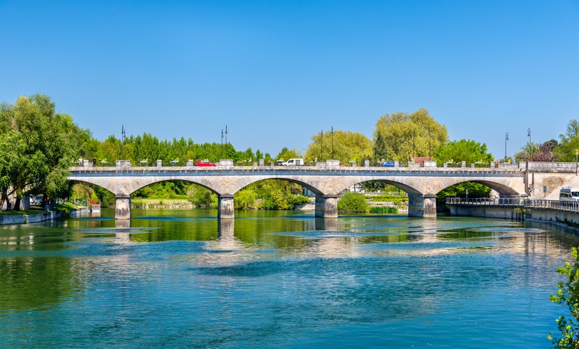 photo of view off Pont-Neuf, a bridge in Cognac, France.