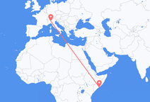 Flights from Mogadishu to Milan