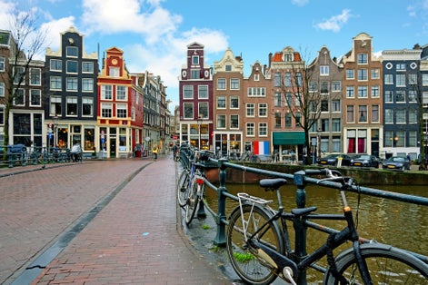 photo of beautiful morning at Negen Straatjes in Amsterdam, the Netherlands.