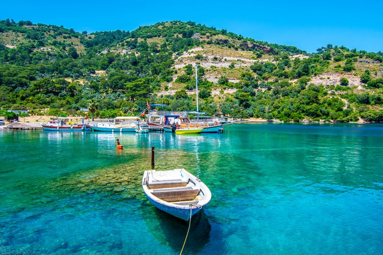 Photo of Sarsala Bay in Dalaman Town of Turkey.