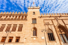 Photo of View on Peniscola from the top of Pope Luna's Castle , Valencia, Spain.