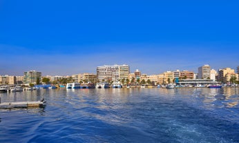 Photo of Altea white village skyline in Alicante at Mediterranean Spain.