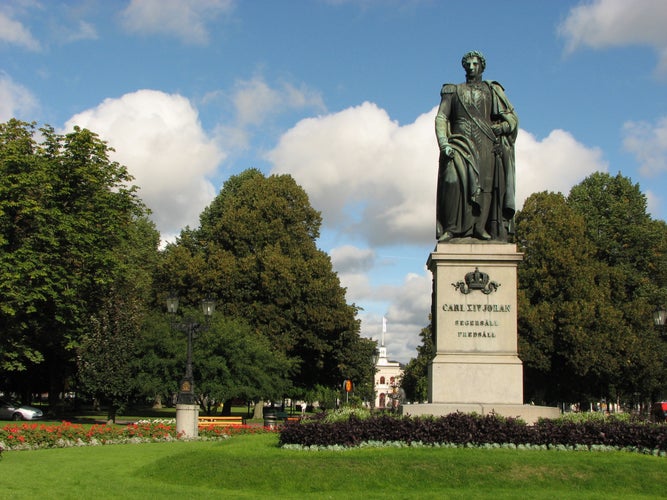 Carl XIV Johan monument by Ferdinand von Miller (1846). Norrköping, Sweden.