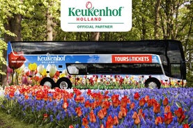 Ingresso e transporte para Keukenhof saindo da estação de Amsterdã (opção guiada)