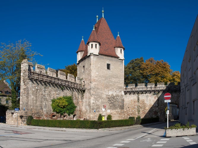 The "Reckturm" (meaning the "Tower of Tortures") is a medieval tower from the early 13th century in the city of Wiener Neustadt in Austria.